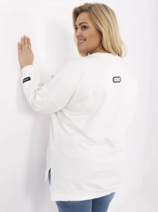 Pohodlná bavlnená plus size mikina Amabel