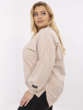 Pohodlná bavlnená plus size mikina Amabel