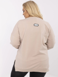 Pohodlná bavlnená plus size mikina Amabel
