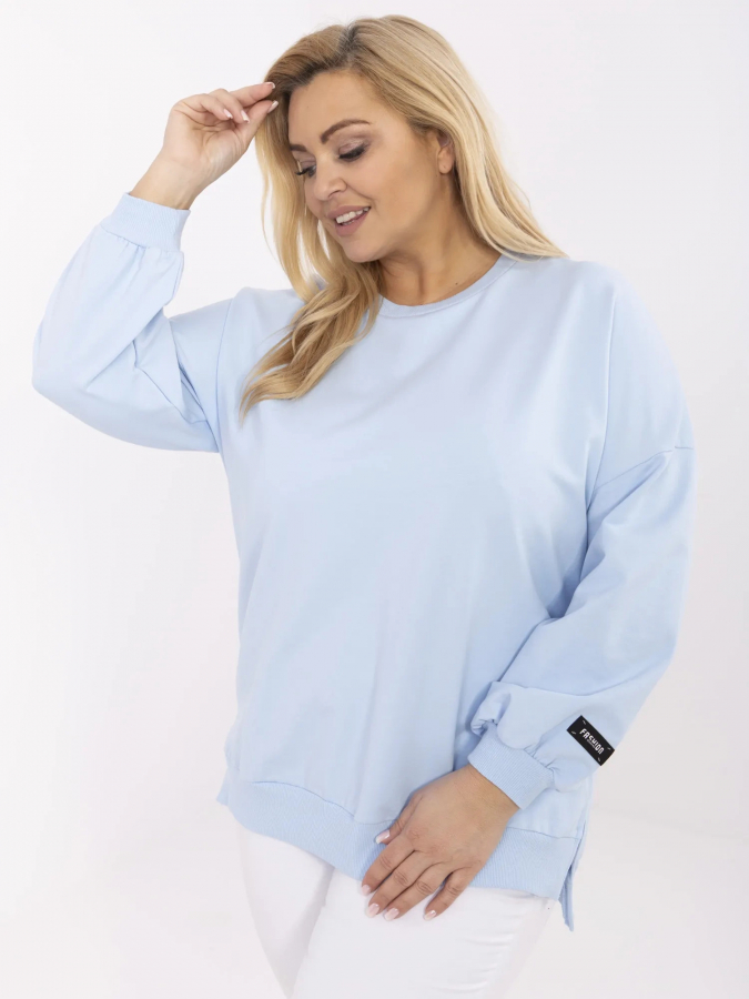 Pohodlná bavlnená plus size mikina Amabel