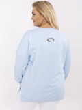 Pohodlná bavlnená plus size mikina Amabel