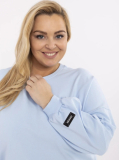 Pohodlná bavlnená plus size mikina Amabel