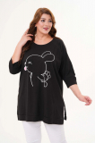 Dámska owersize tunika plus size CAMELIA