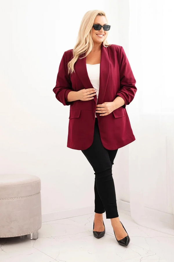 Dámske elegantné sako plus size CANELIA