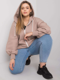 Dámska mikina s kapucňou plus size Ella