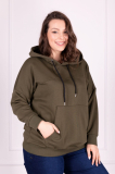 Dámska Oversize mikina s kapucňou plus size Laviana
