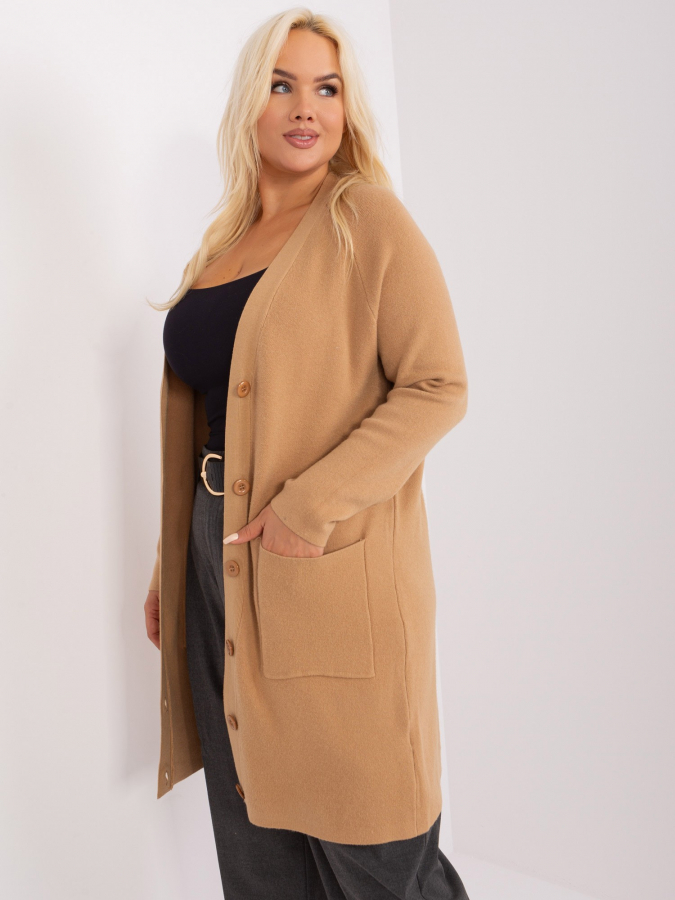 Dámsky dlhý sveter plus size Santarelli