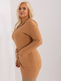Dámsky sveter na zips plus size Lola