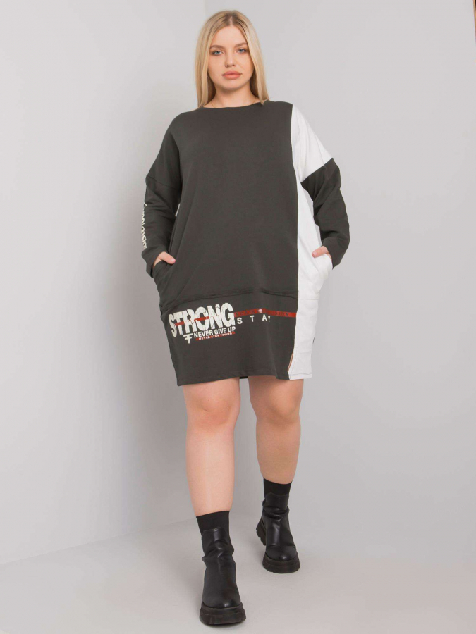Mikinove šaty owersize plus size Elascha