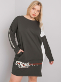 Mikinove šaty owersize plus size Elascha