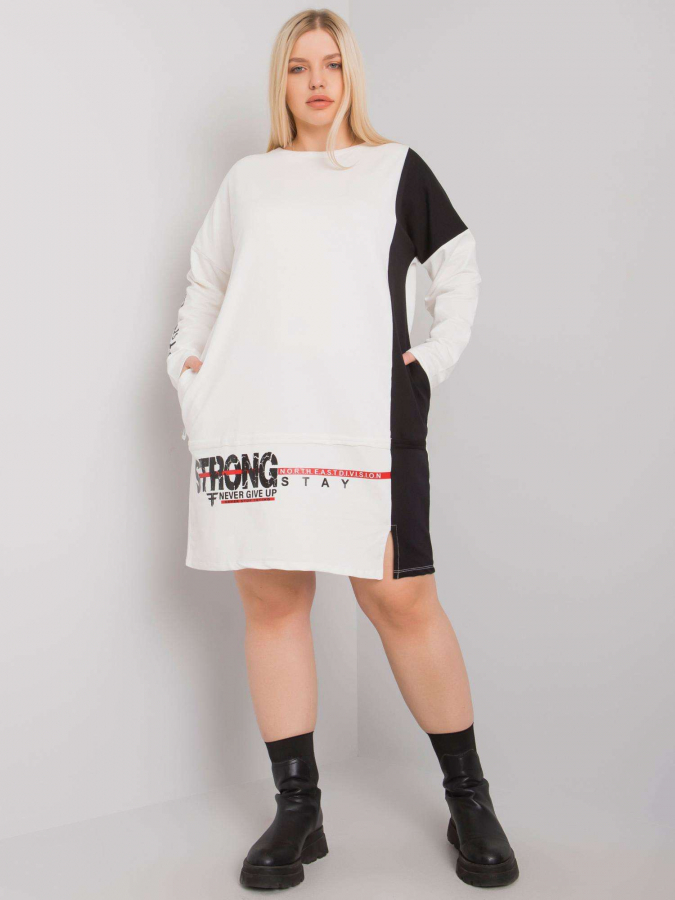 Mikinove šaty owersize plus size Elascha