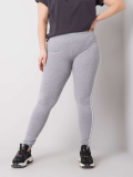 Pohodlné dámske melanžové bavlnené legíny plus size Malena