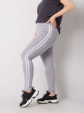 Pohodlné dámske melanžové bavlnené legíny plus size Malena