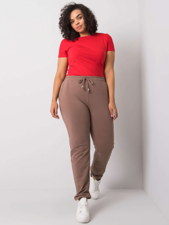  Pohodlné dámske bavlnené tepláky plus size Beatriz