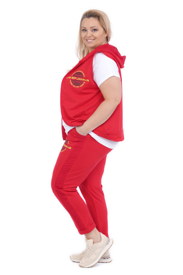 Súprava 3-dielna s vestou plus size Annita 