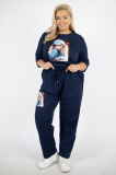Tepláková súprava s nášivkou plus size Danie 