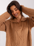 Pletený sveter s voľnými vrkočmi Sabbatini