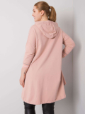 Predĺžená asymetrická bavlnená mikina plus size Belisa 