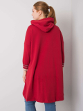 Predĺžená asymetrická bavlnená mikina plus size Belisa 