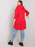 Dámska bavlnená mikina na zips s vreckami plus size Kód produktu RV-BL-6795.84 