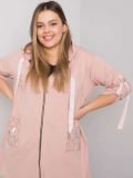 Dámska bavlnená mikina na zips s vreckami plus size Kód produktu RV-BL-6795.84 