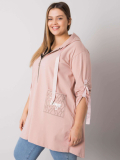 Dámska bavlnená mikina na zips s vreckami plus size Kód produktu RV-BL-6795.84 