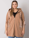 Dámska bavlnená mikina na zips s vreckami plus size Kód produktu RV-BL-6795.84 