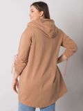 Dámska bavlnená mikina na zips s vreckami plus size Kód produktu RV-BL-6795.84 