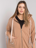 Dámska bavlnená mikina na zips s vreckami plus size Kód produktu RV-BL-6795.84 