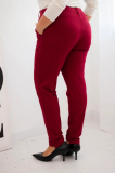 Dámske bavlnené nohavice Plus Size s elastickým pásom Corina