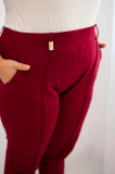 Dámske bavlnené nohavice Plus Size s elastickým pásom Corina