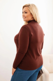 Dámsky sveter Plus Size z viskózy s golierom Verter