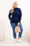 Dámsky sveter Plus Size z viskózy s golierom Verter