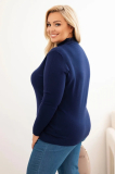 Dámsky sveter Plus Size z viskózy s golierom Verter