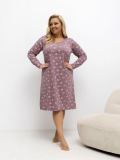 Dámska bavlnená nočná košeľa plus size Dunna