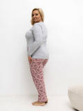 Dámske bavlnené pyžamo plus size Advena