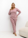 Dámske bavlnené pyžamo plus size Advena