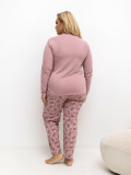Dámske bavlnené pyžamo plus size Advena