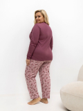 Dámske bavlnené pyžamo plus size Advena