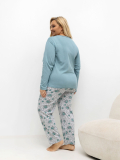 Dámske bavlnené pyžamo plus size Beatrix
