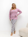 Dámske bavlnené pyžamo plus size Beatrix