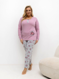 Dámske bavlnené pyžamo plus size Beatrix
