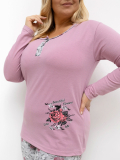 Dámske bavlnené pyžamo plus size Beatrix
