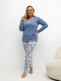 Dámske bavlnené pyžamo plus size Beatrix