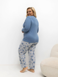 Dámske bavlnené pyžamo plus size Beatrix