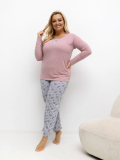 Dámske bavlnené pyžamo plus size Hanny