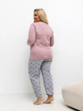 Dámske bavlnené pyžamo plus size Hanny