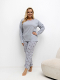 Dámske bavlnené pyžamo plus size Hanny