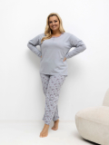 Dámske bavlnené pyžamo plus size Hanny