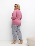 Dámske bavlnené pyžamo plus size Hanny